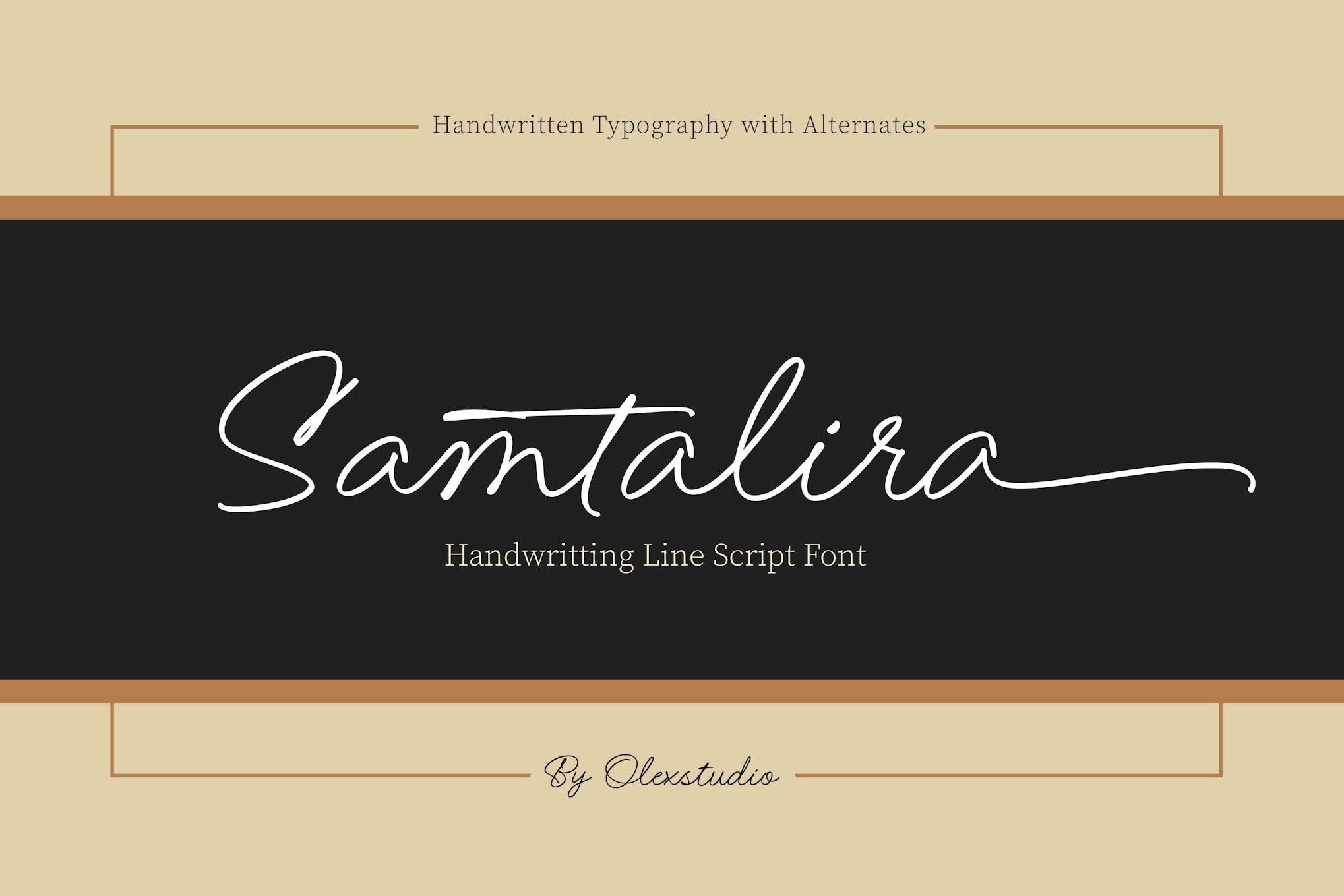 Imagen de portada de Samtalira - Handwriting Script (fuente)