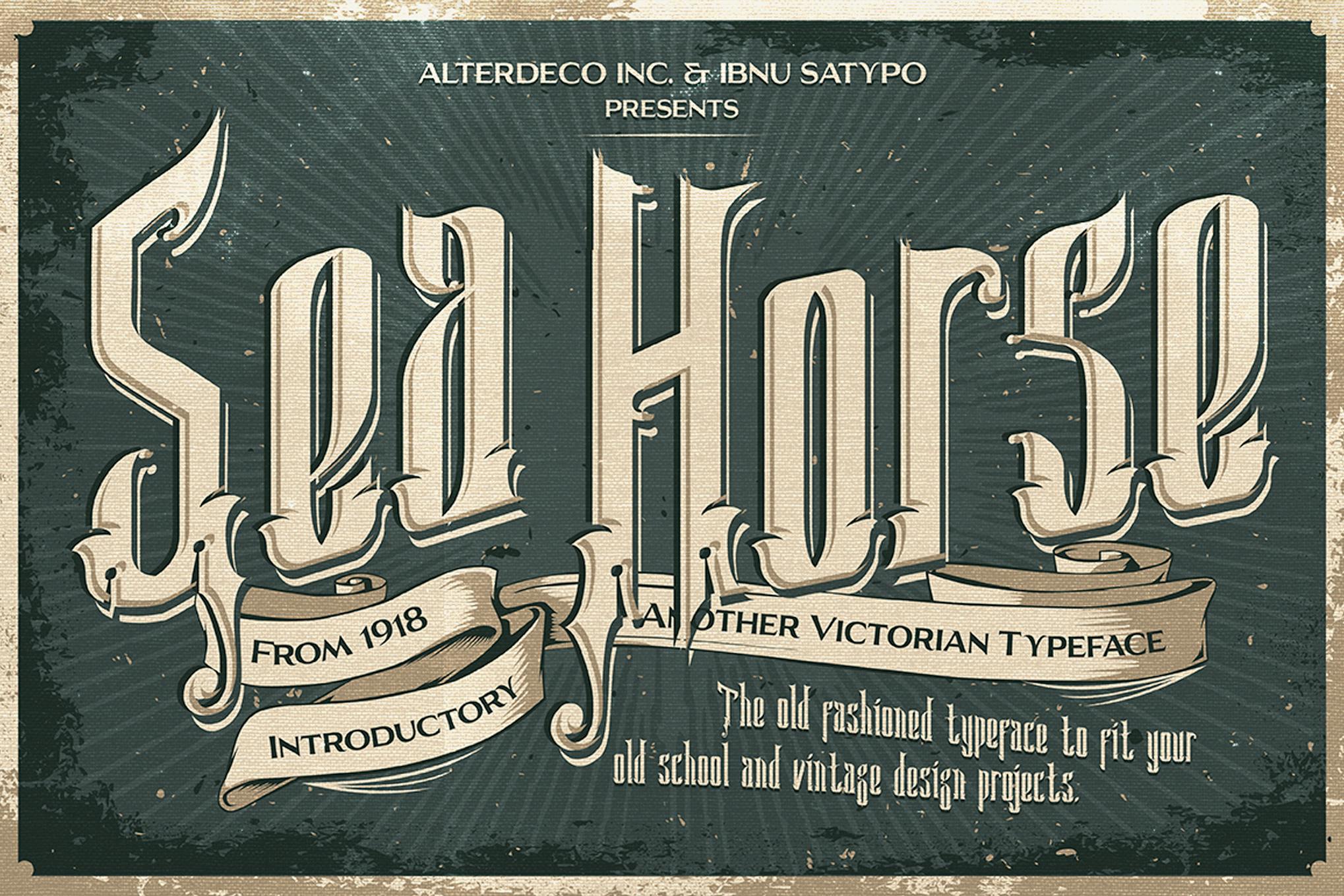 Imagen de portada de Sea Horse Typeface (fuente)