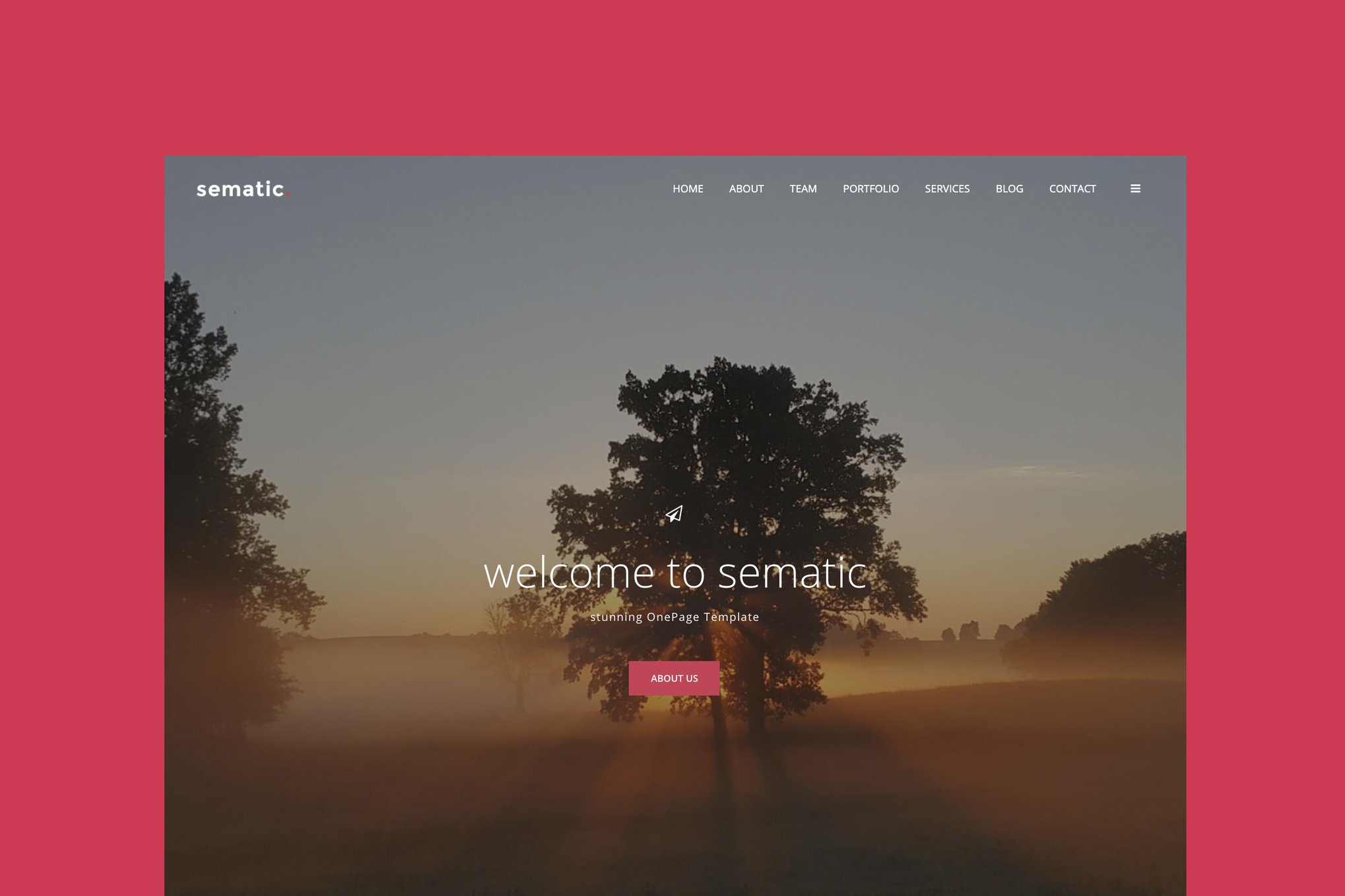 Imagen de portada de Sematic - One Page HTML5 Template (plantilla web)