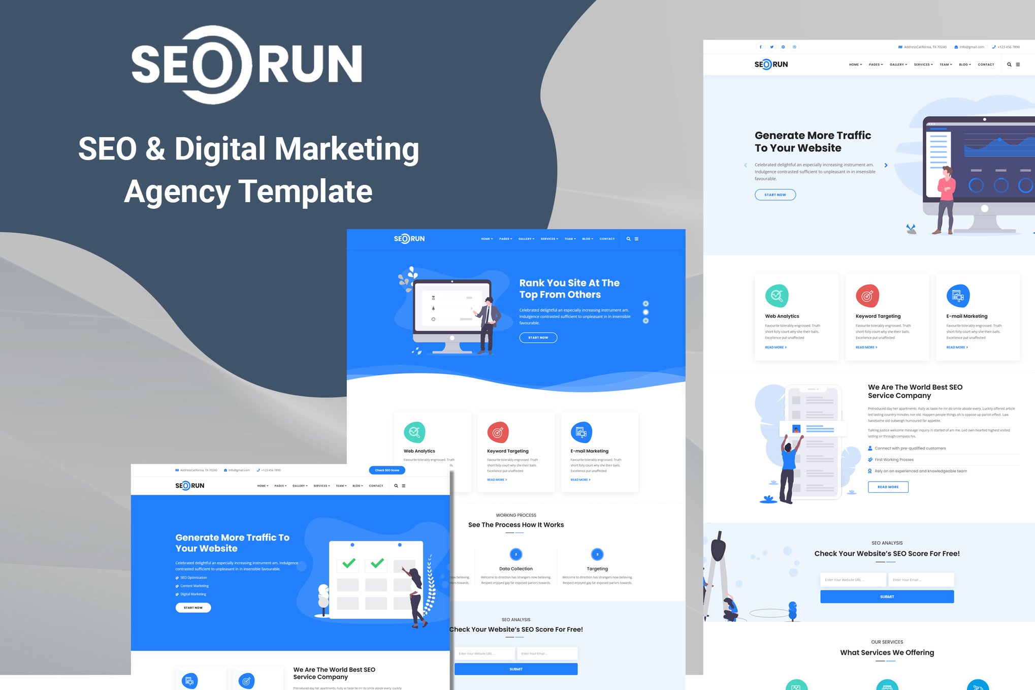 Imagen de portada de Seorun - SEO & Digital Marketing Agency Template (plantilla web)