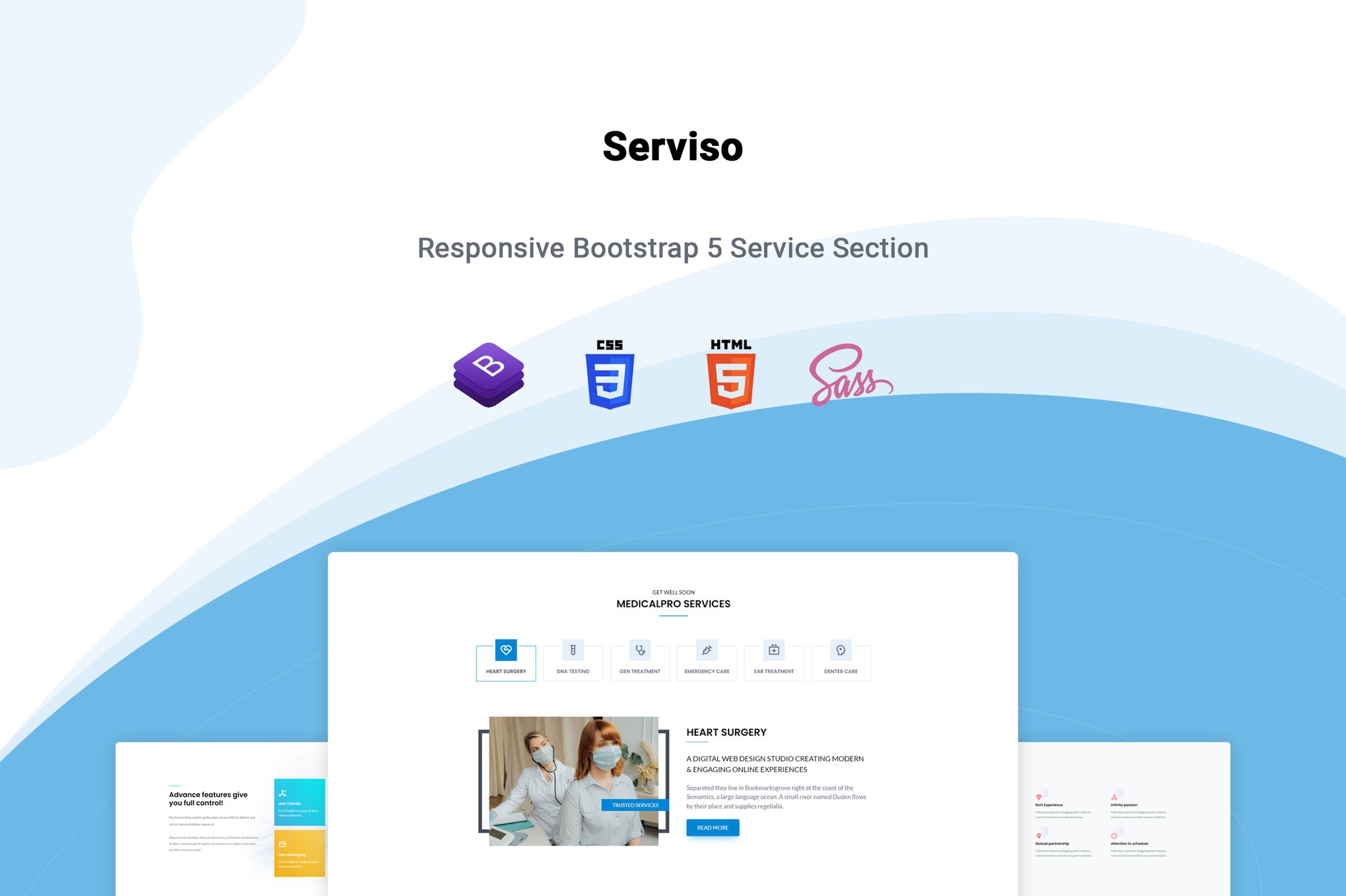Imagen de portada de Serviso - Creative Service Section Template (plantilla web)