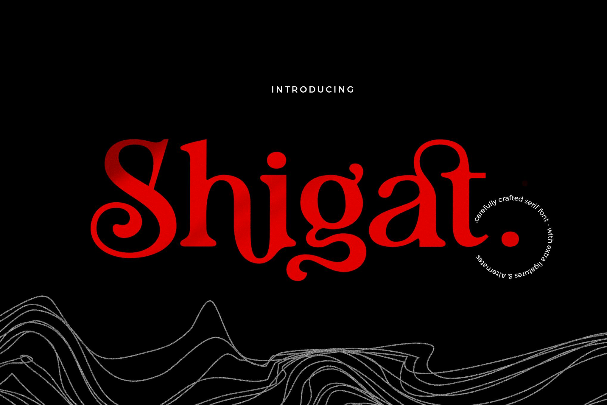 Imagen de portada de Shigat - Serif Font (fuente)