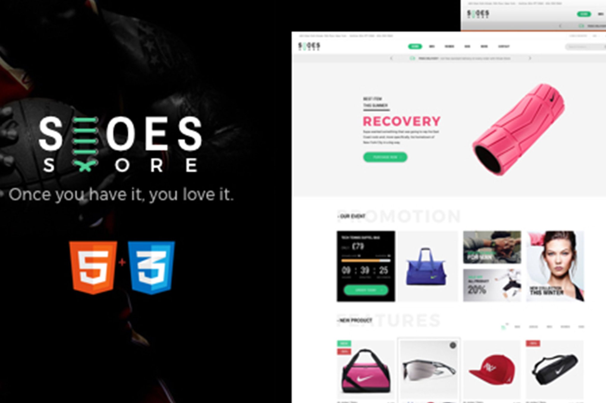 Imagen de portada de Shoes - eCommerce HTML5 Template (plantilla web)