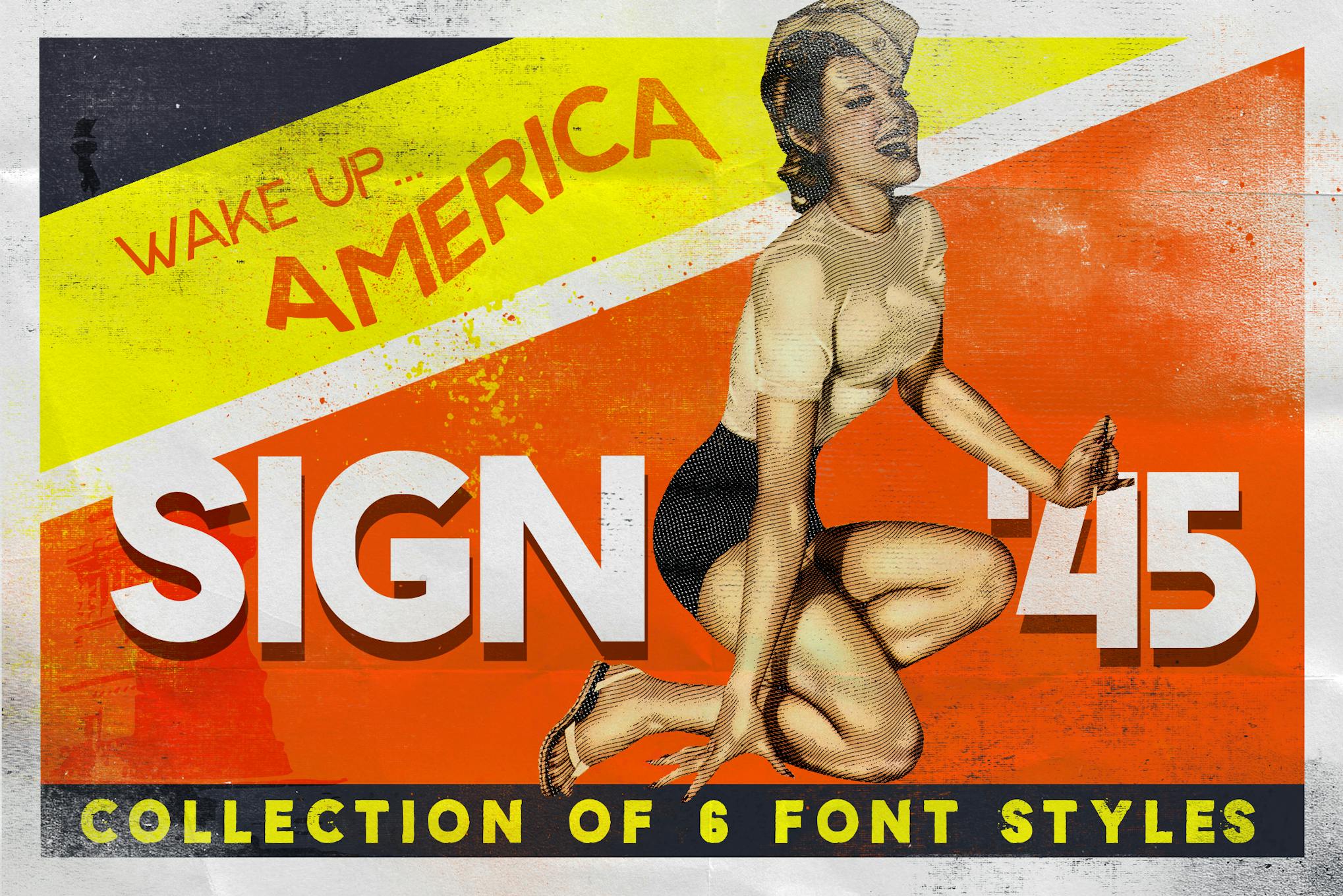 Imagen de portada de Sign 45 Typeface (fuente)