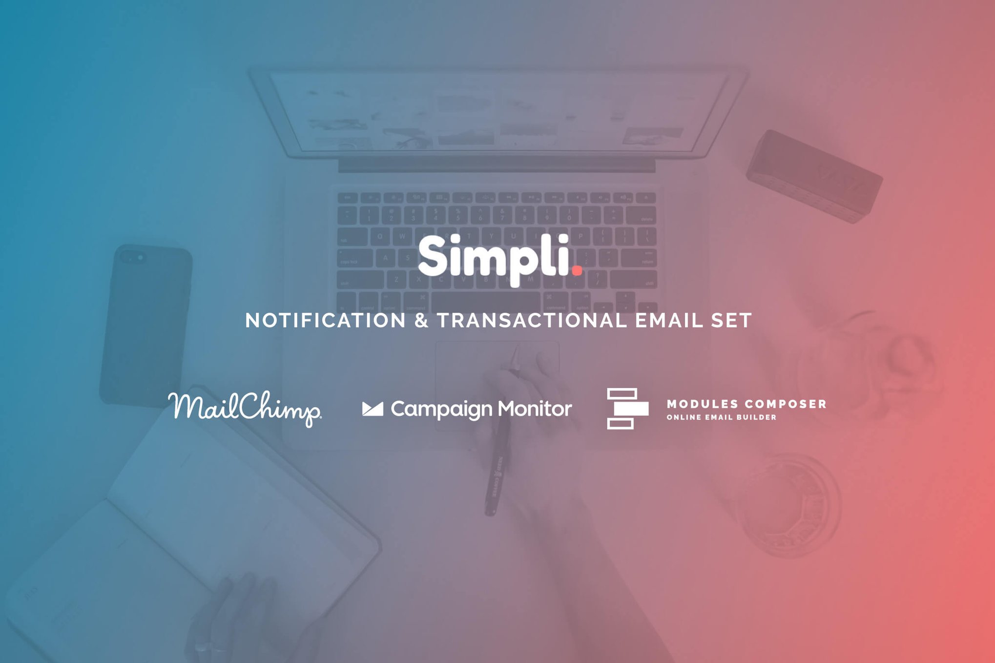 Imagen de portada de Simpli - Notification Email Templates (plantilla web)