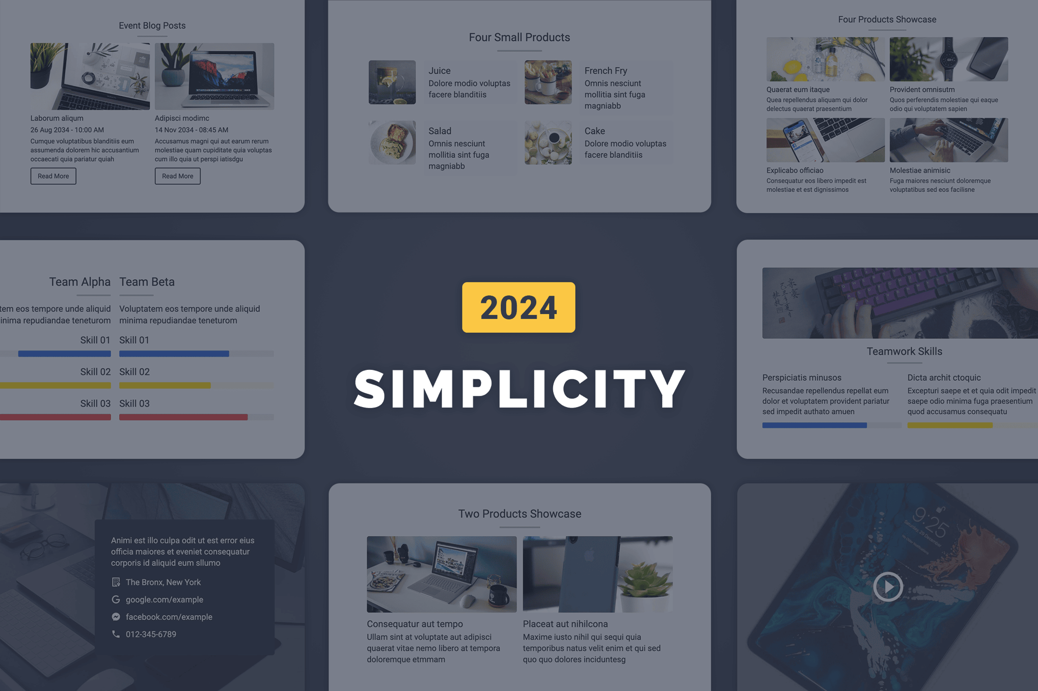 Imagen de portada de Simplicity Responsive Email Template 2024 (plantilla web)