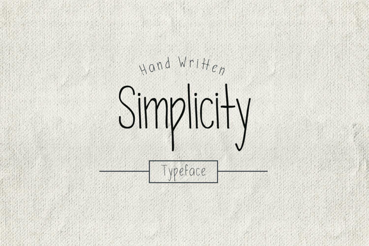 Imagen de portada de Simplicity Typeface (fuente)