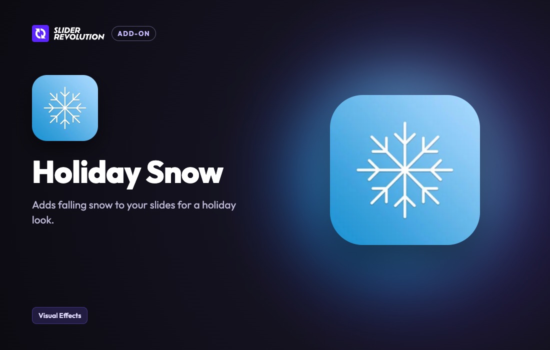 Imagen de portada de Slider Revolution Holiday Snow Addon (plugin)