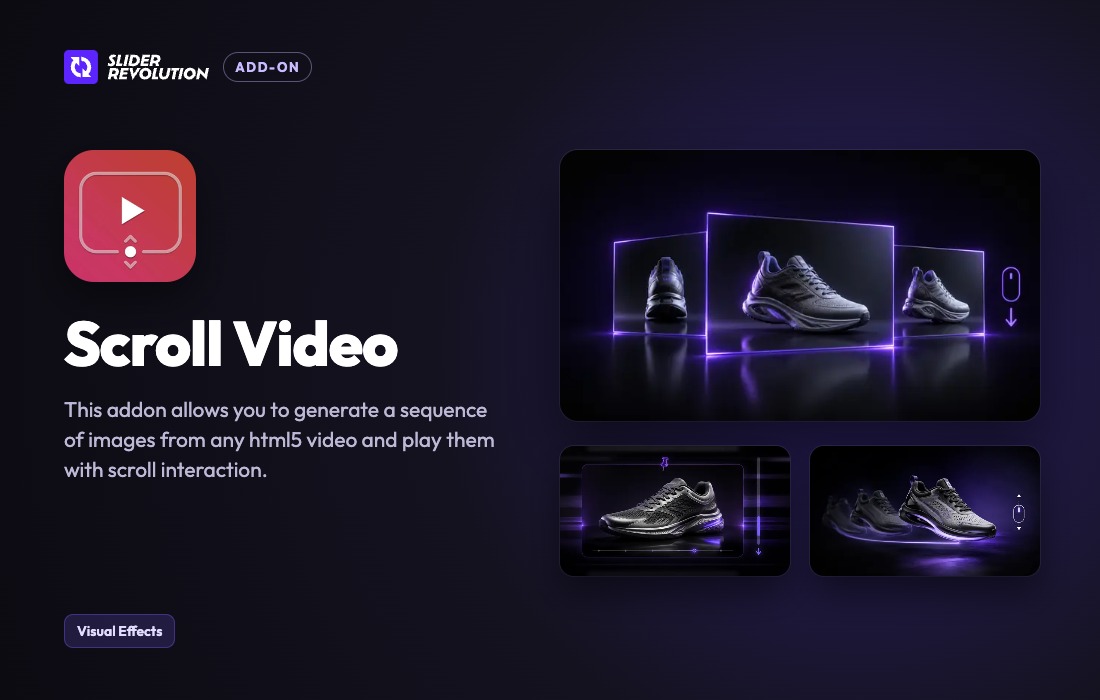 Imagen de portada de Slider Revolution Scroll Video Addon (plugin)