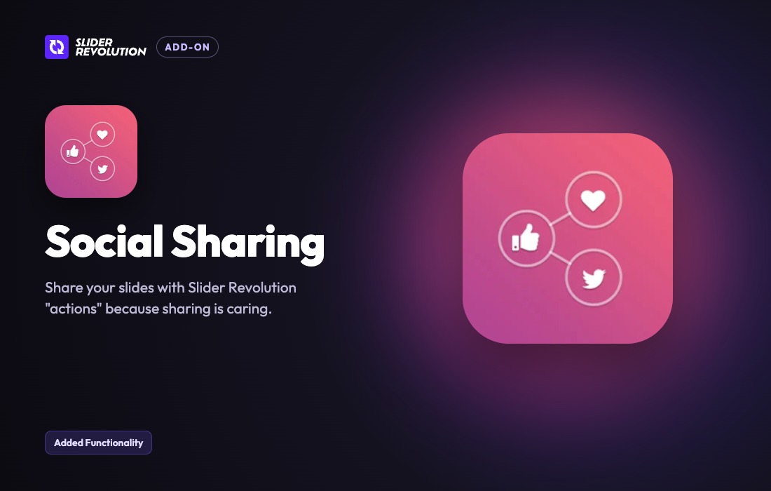 Imagen de portada de Slider Revolution Social Sharing Addon (plugin)