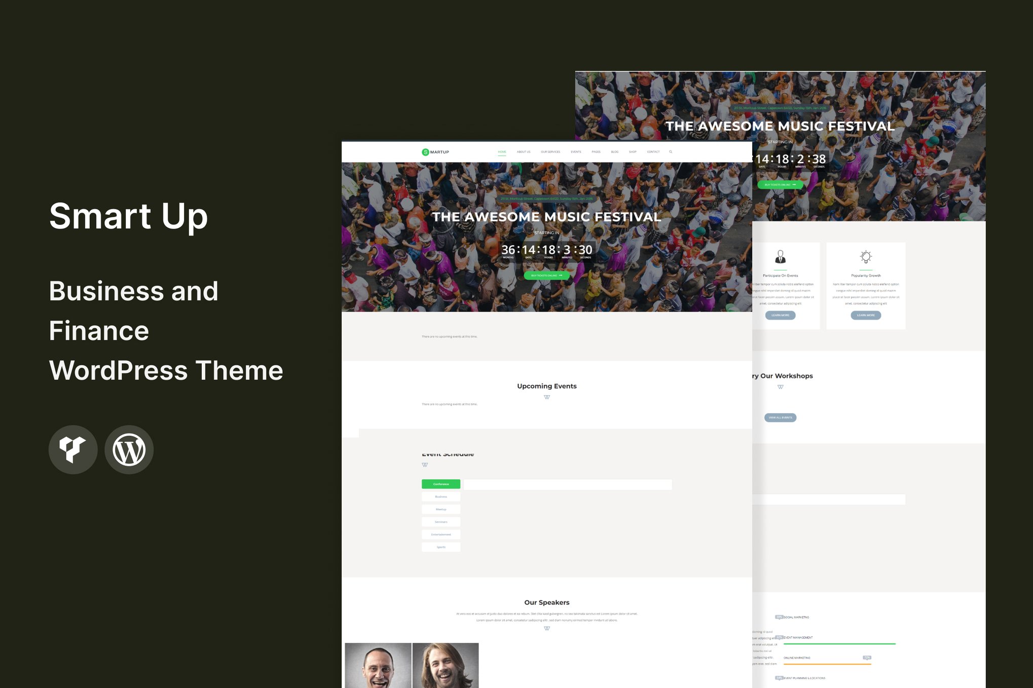 Imagen de portada de Smart Up - Conference & Event WordPress Theme (tema)