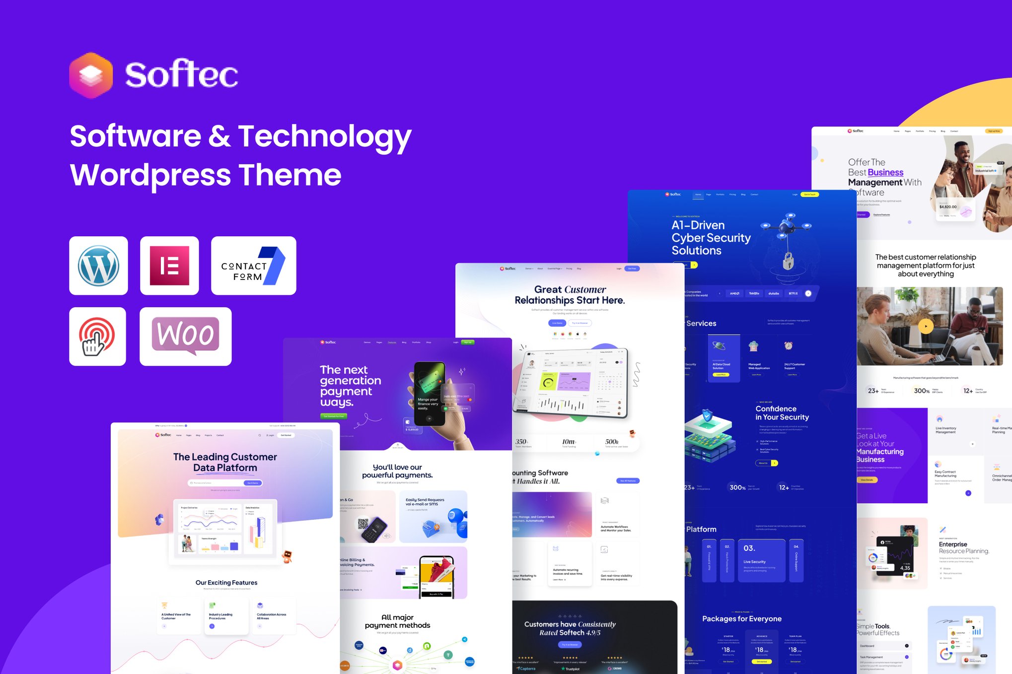 Imagen de portada de Softec - Software & Technology WordPress Theme (tema)