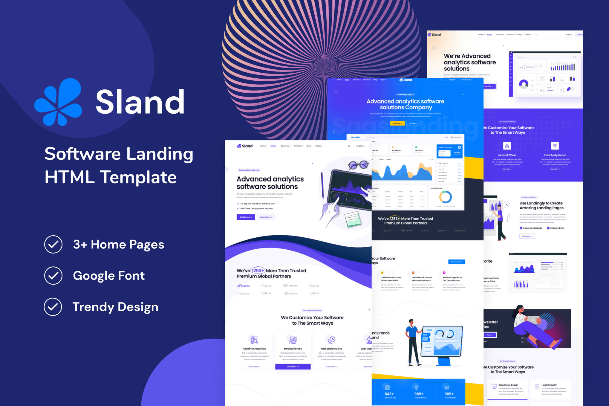 Imagen de portada de Software Landing Page (plantilla web)