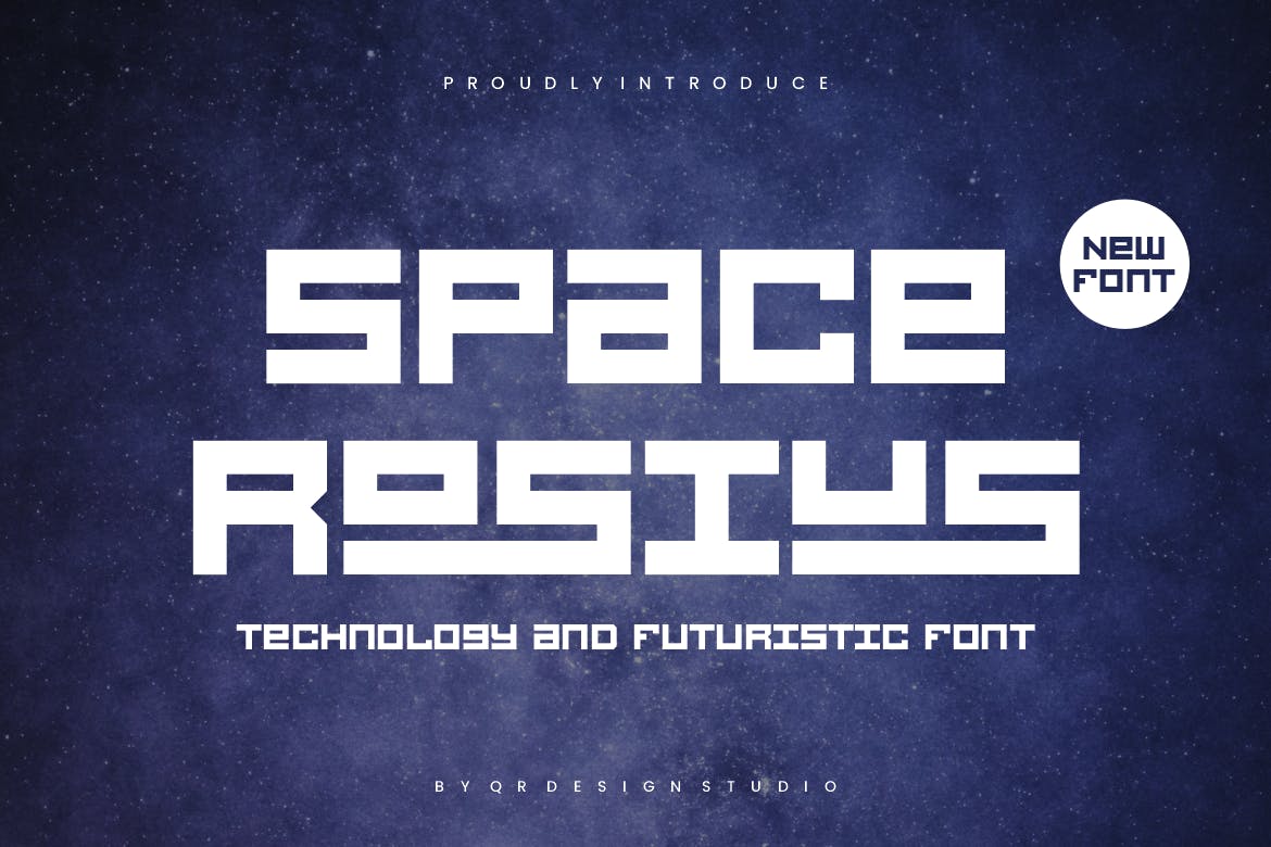 Imagen de portada de Space Rosius - Tech & Digital Font (fuente)