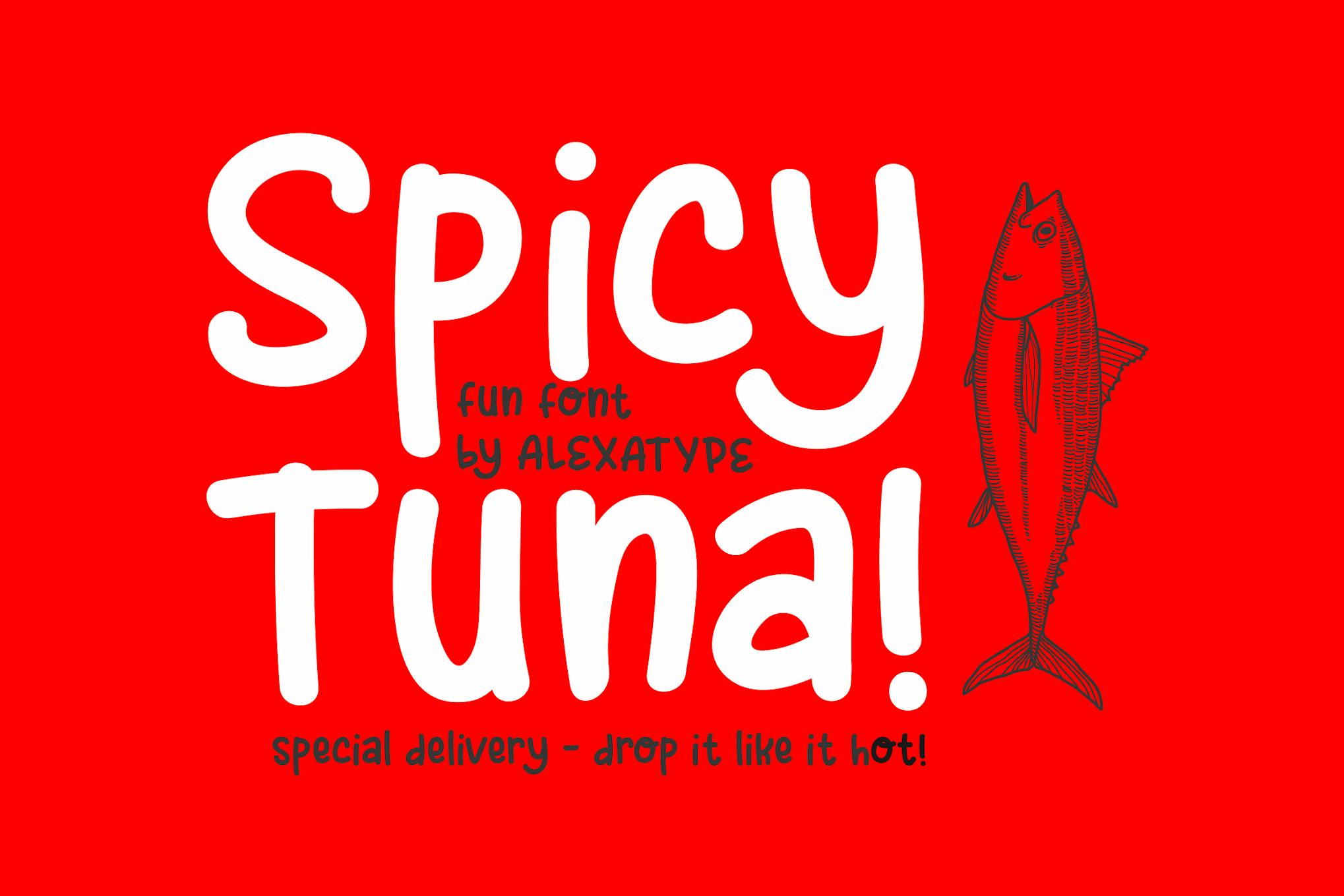 Imagen de portada de Spicy Tuna - Fun Children Font (fuente)