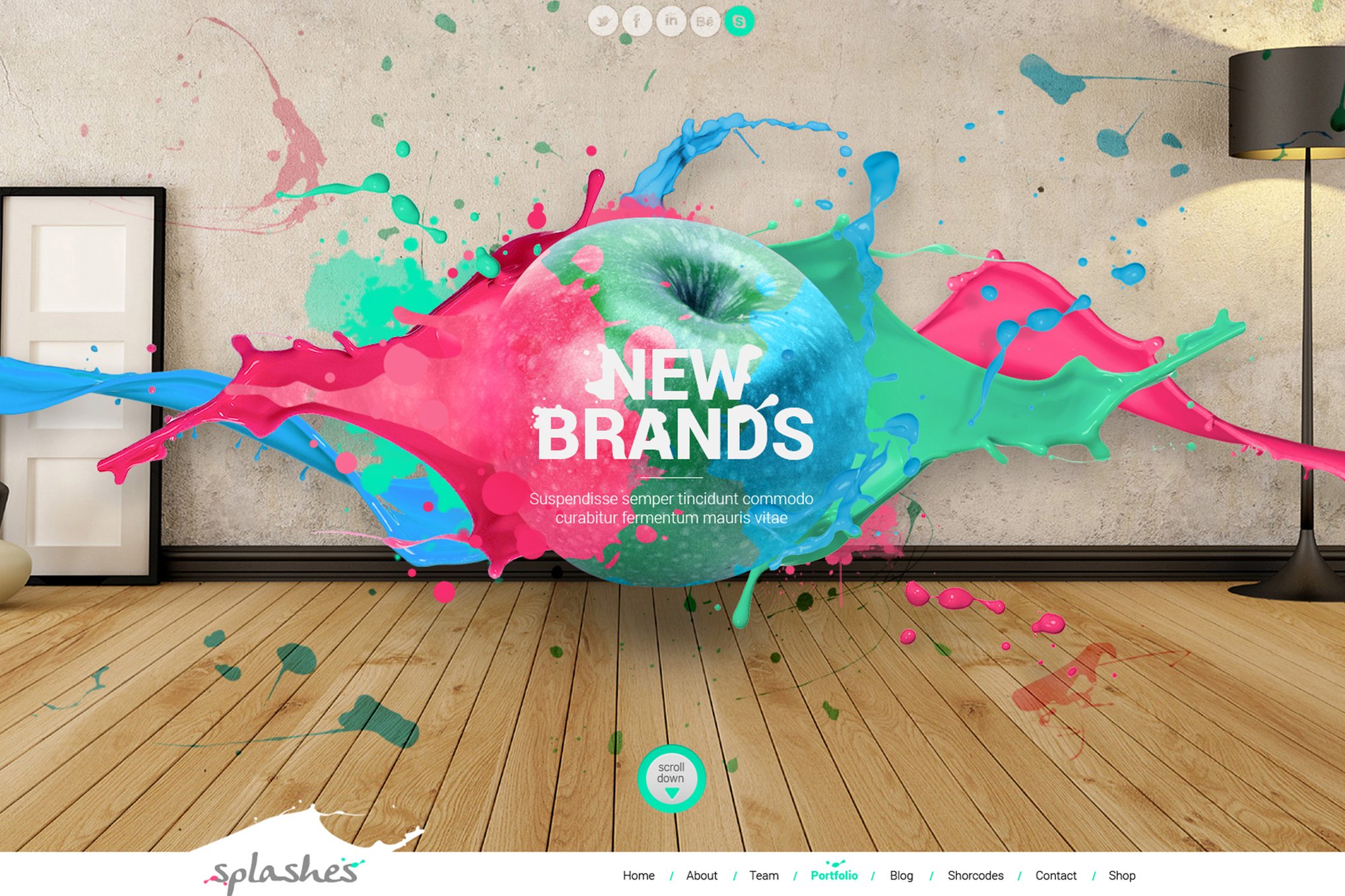 Imagen de portada de Splashes Creative Agency Template (plantilla web)