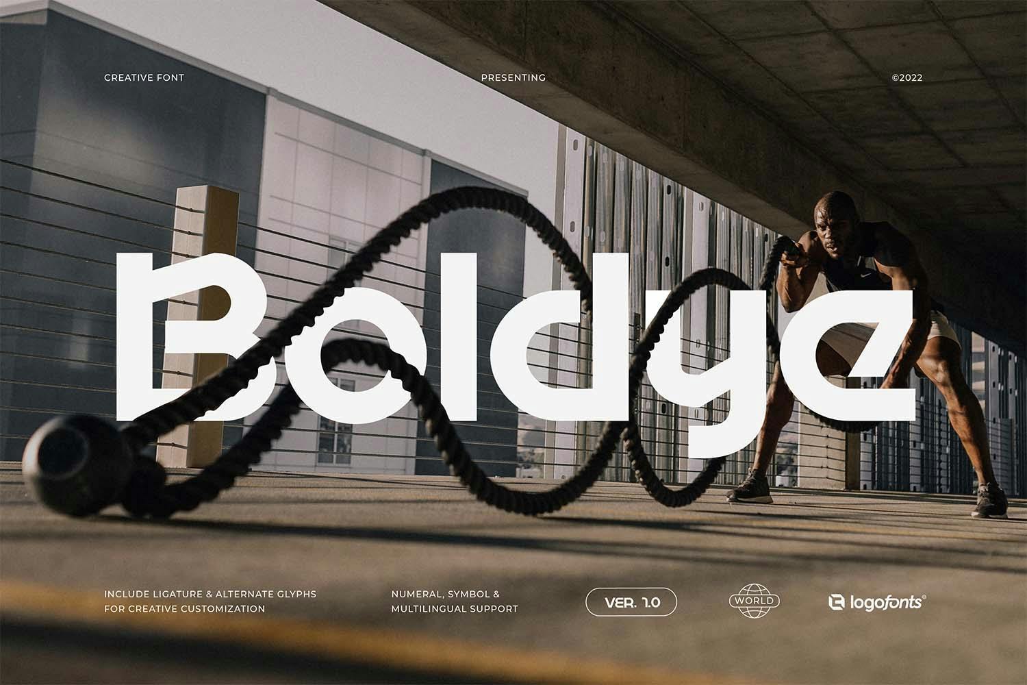 Imagen de portada de Sports Font - Boldye (fuente)