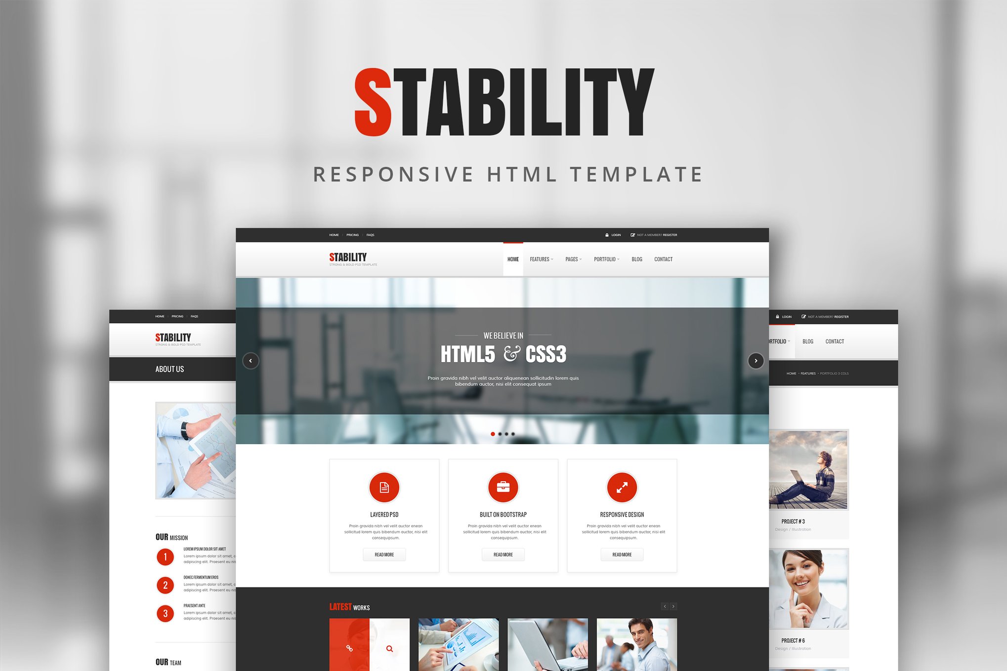 Imagen de portada de Stability - Business & Corporate HTML Template (plantilla web)