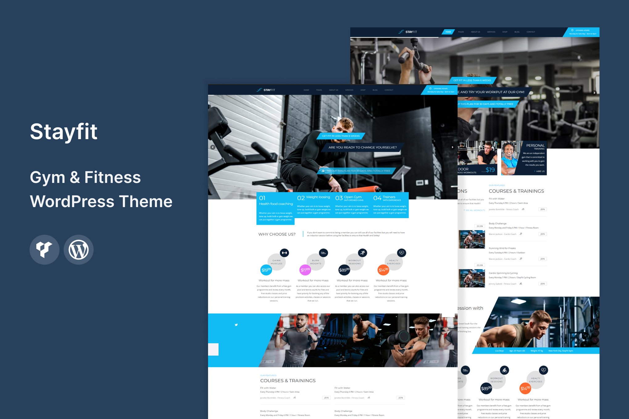 Imagen de portada de Stayfit | Gym & Fitness WP Theme (tema)