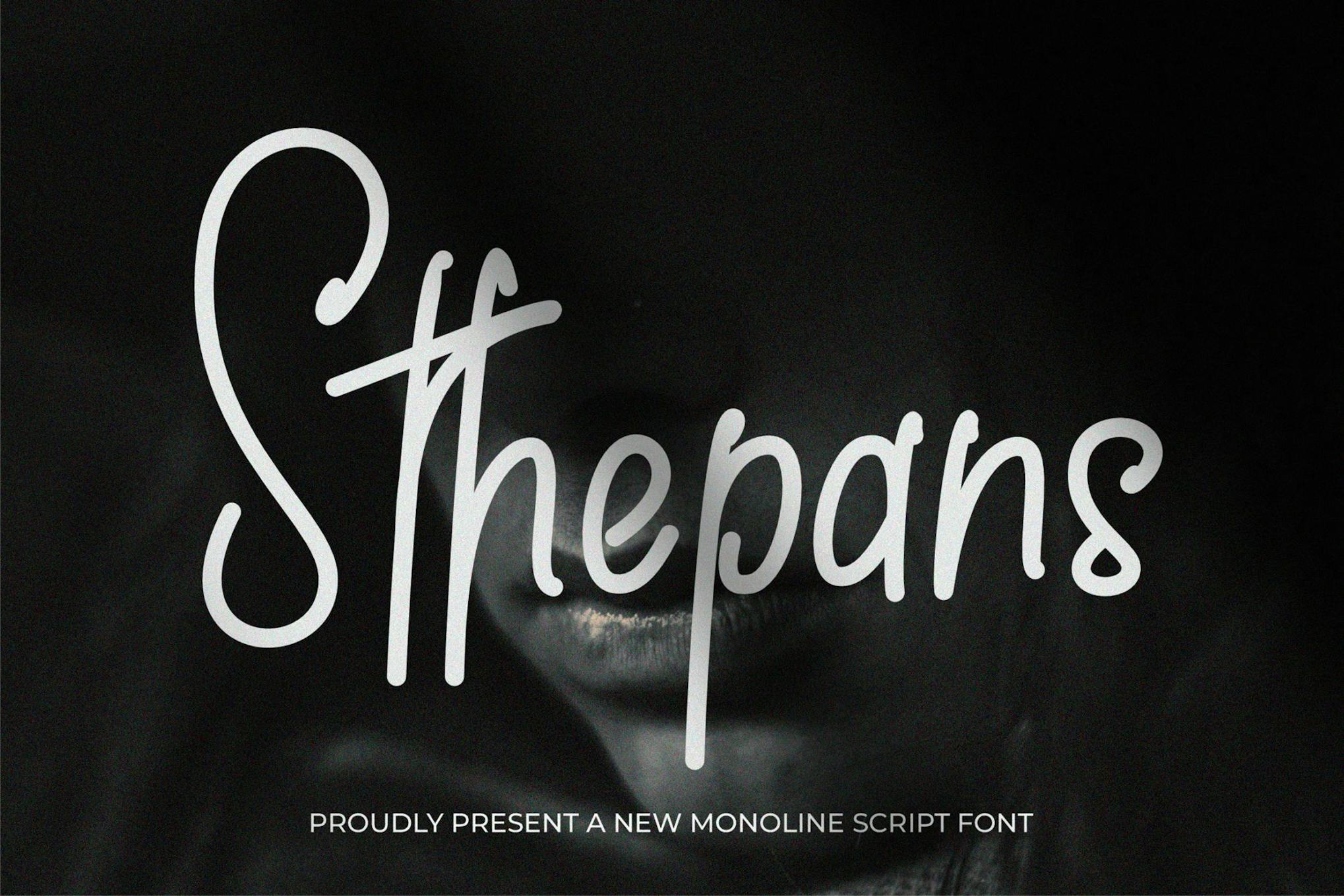 Imagen de portada de Sthepans - Beauty Signature Font (fuente)