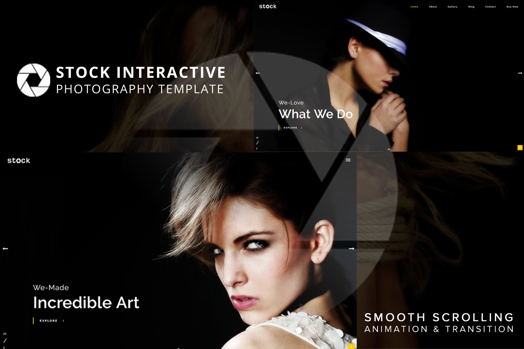 Imagen de portada de Stock | Interactive Photography Template (plantilla web)