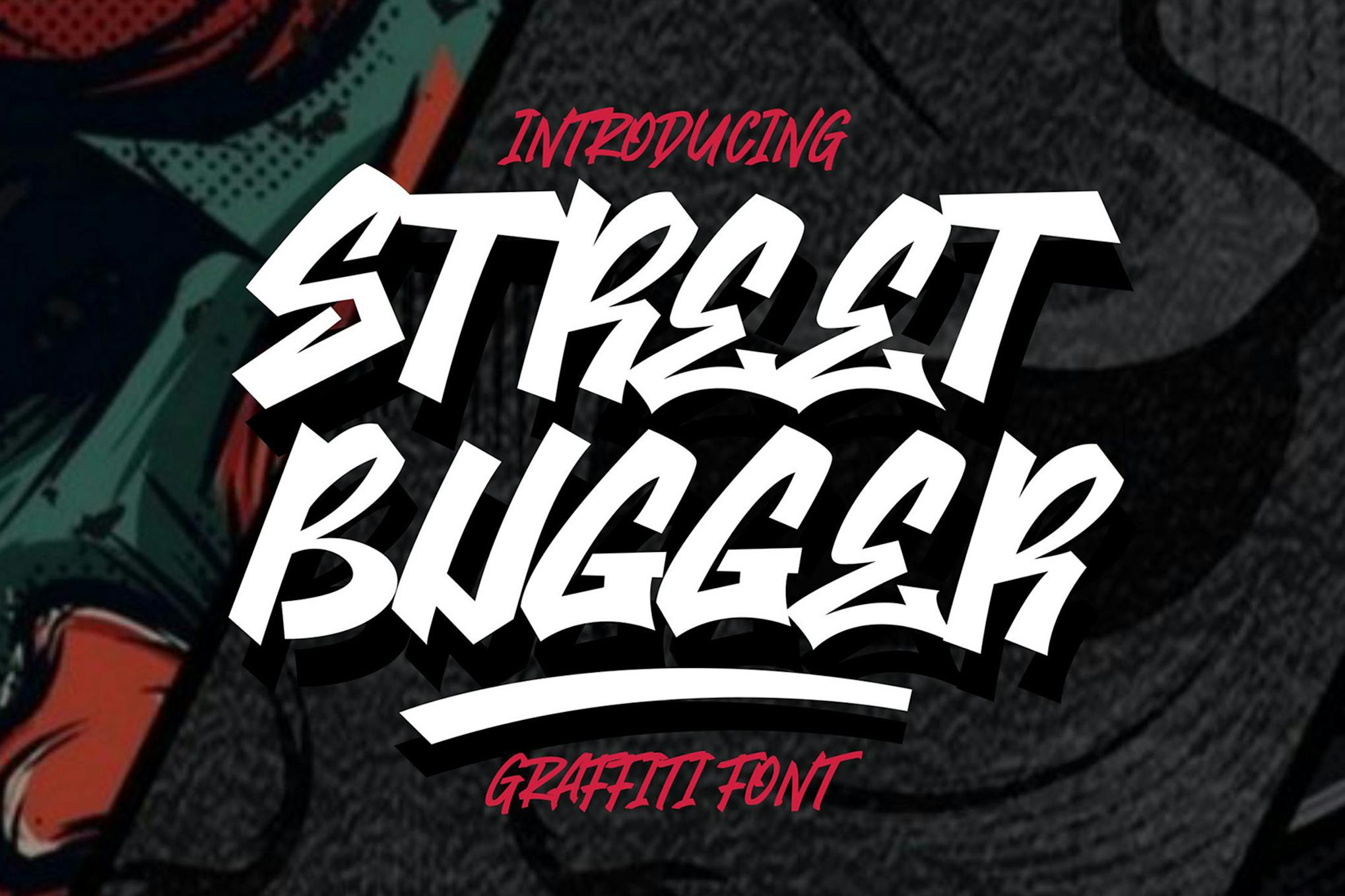 Imagen de portada de Street Bugger - Graffiti Font (fuente)