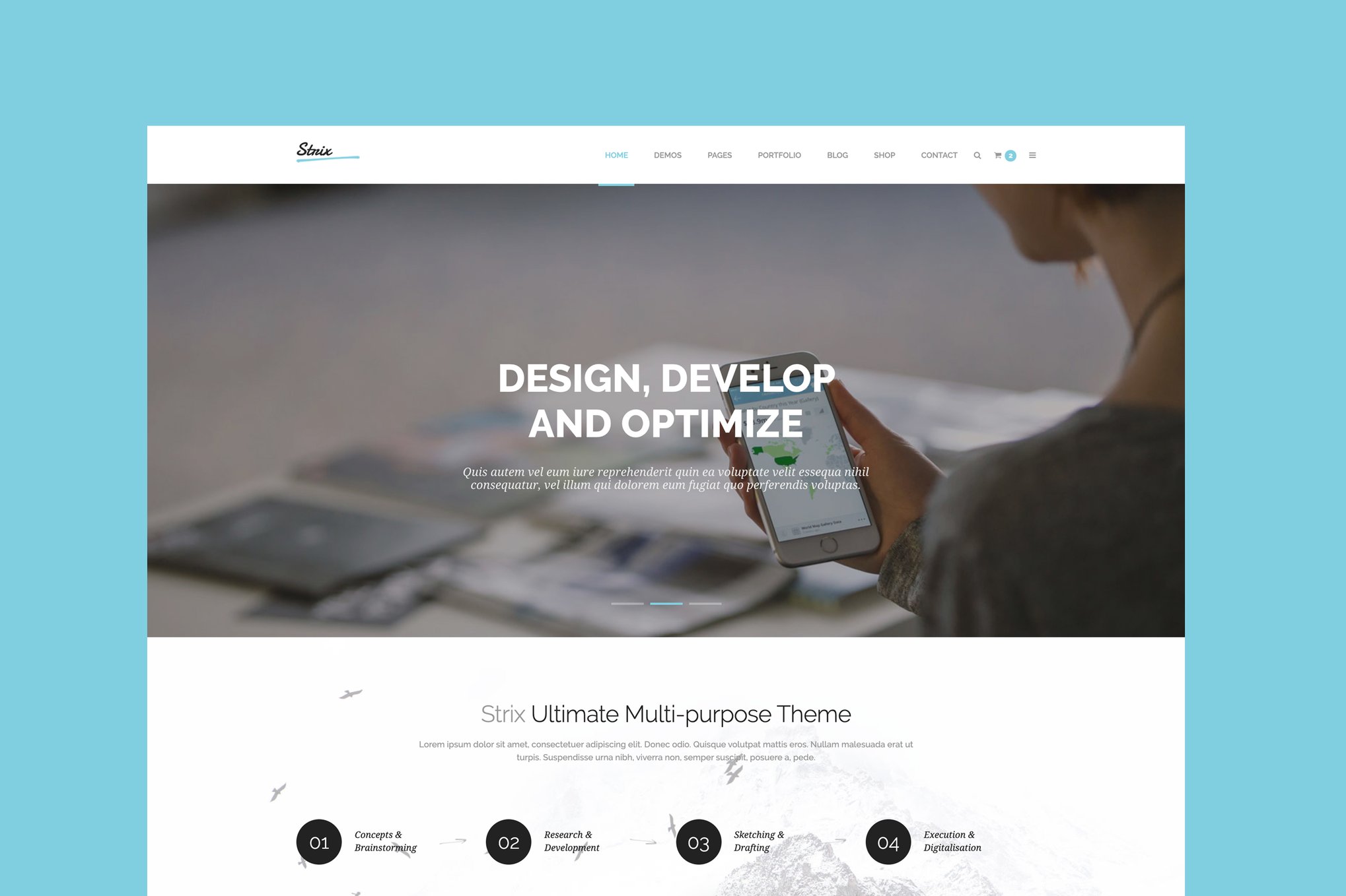 Imagen de portada de Strix - Multipurpose HTML5 Template (plantilla web)