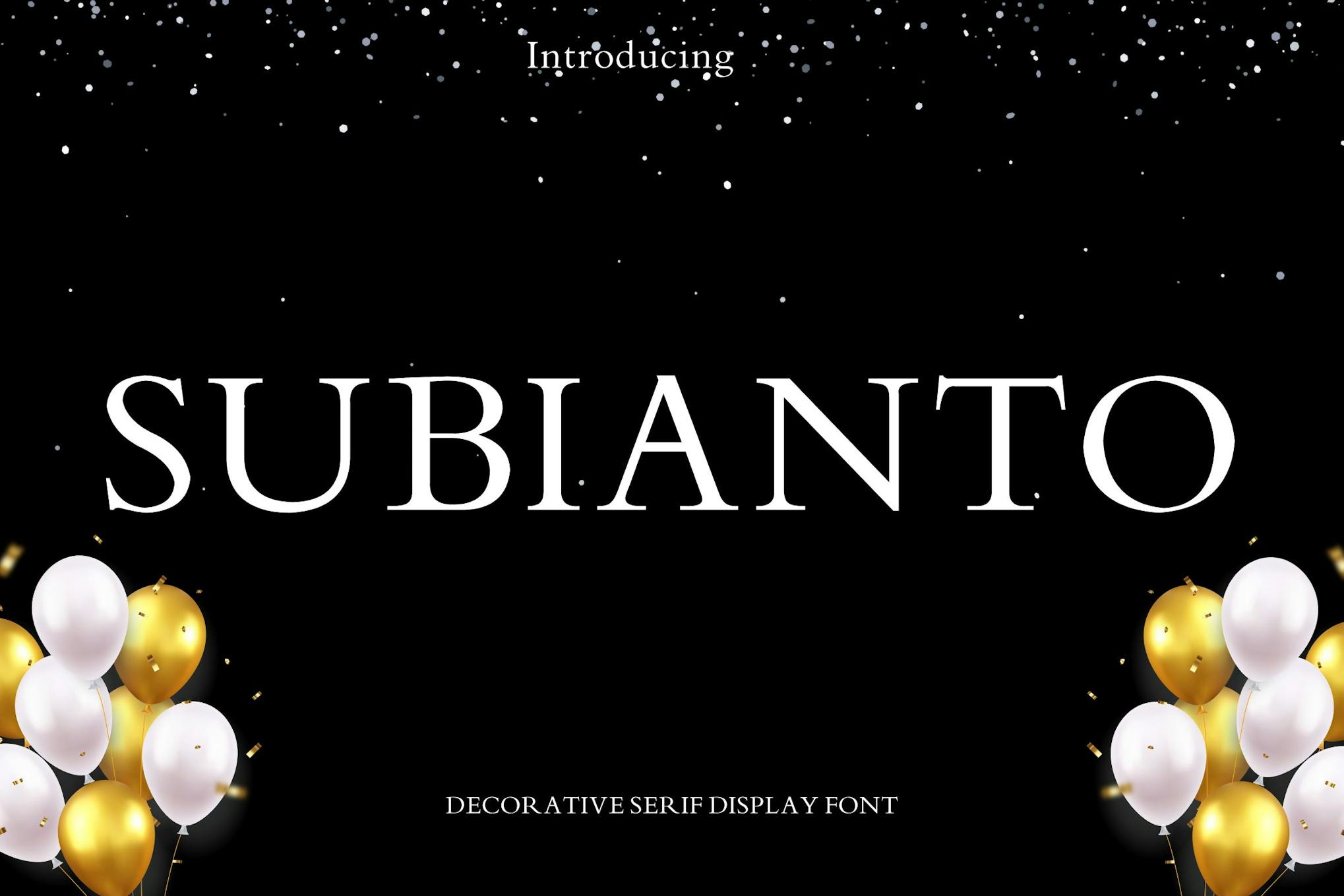 Imagen de portada de Subianto Serif Display Font (fuente)