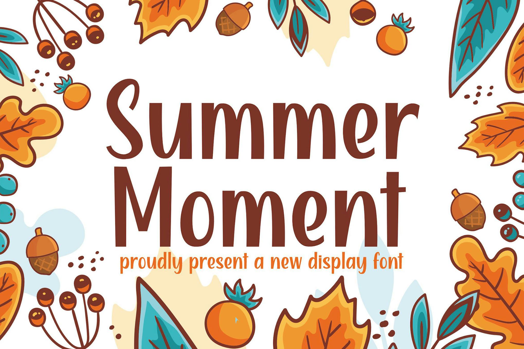 Imagen de portada de Summer Moment - Cute Display Font (fuente)