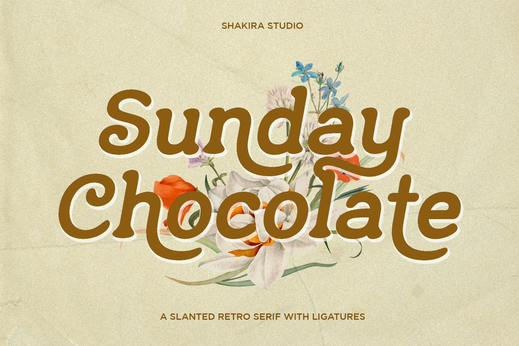 Imagen de portada de Sunday Chocolate - Retro Serif (fuente)