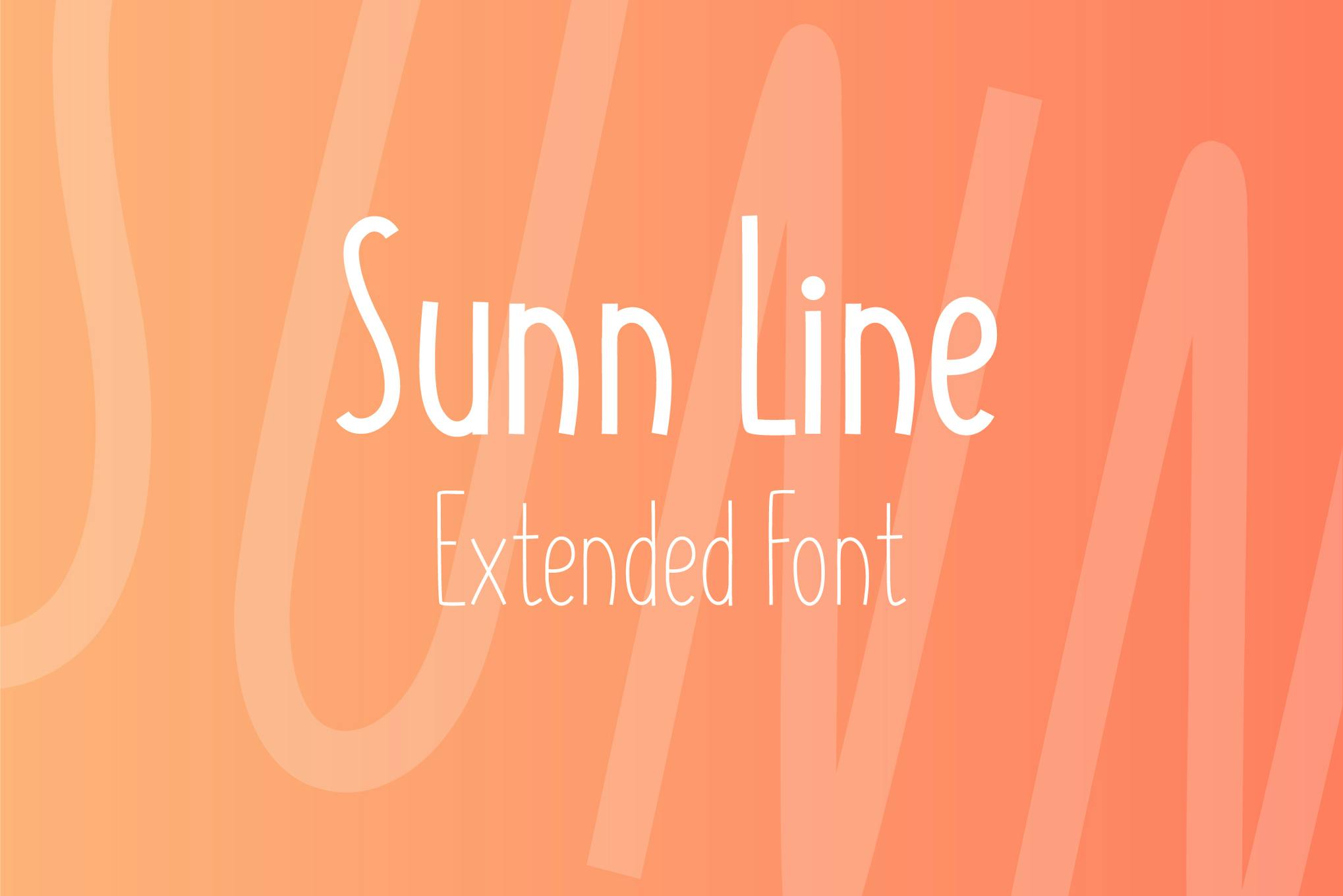 Imagen de portada de SUNN Line Extended Font (fuente)