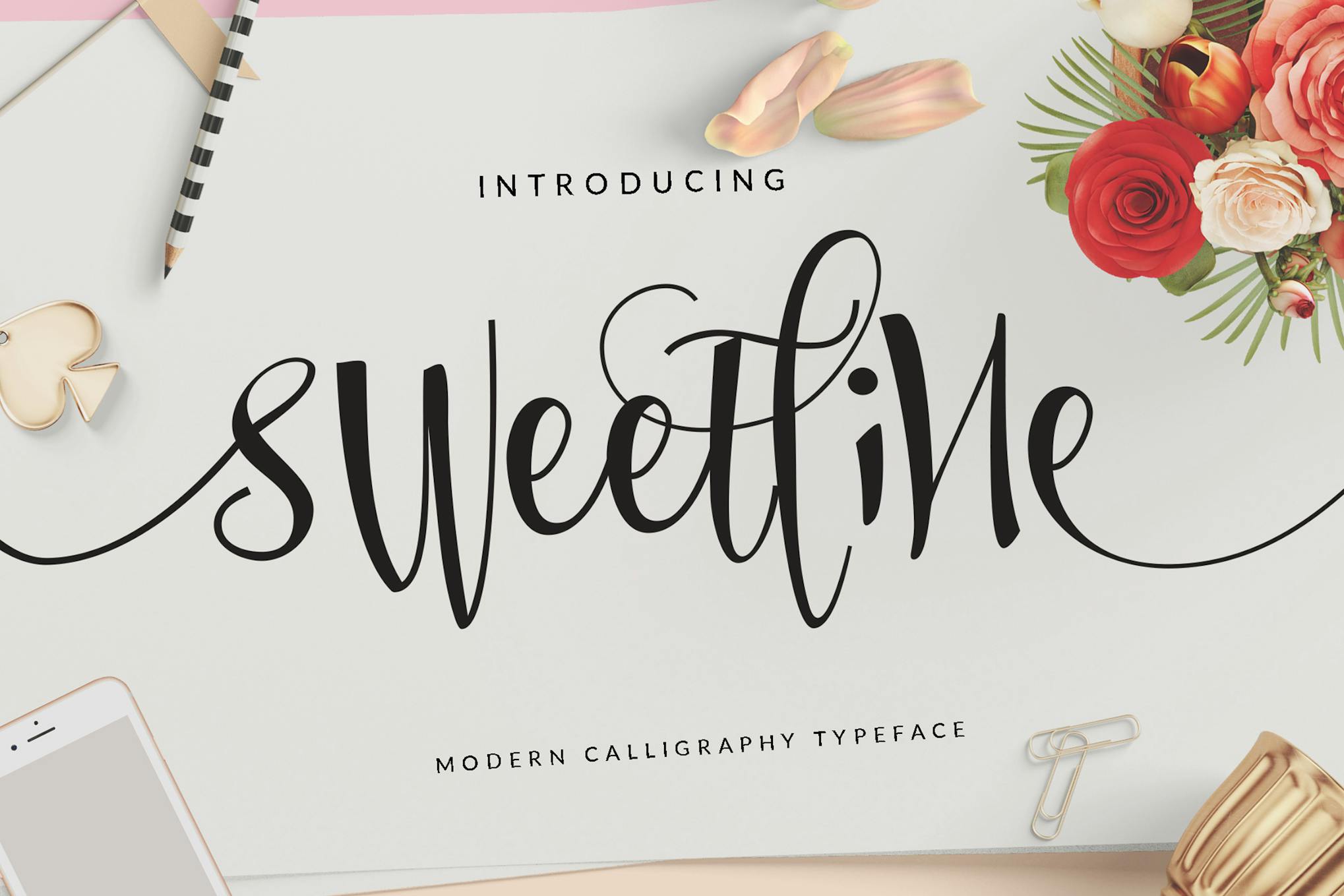 Imagen de portada de Sweetline Beautiful Script Font Wedding (fuente)
