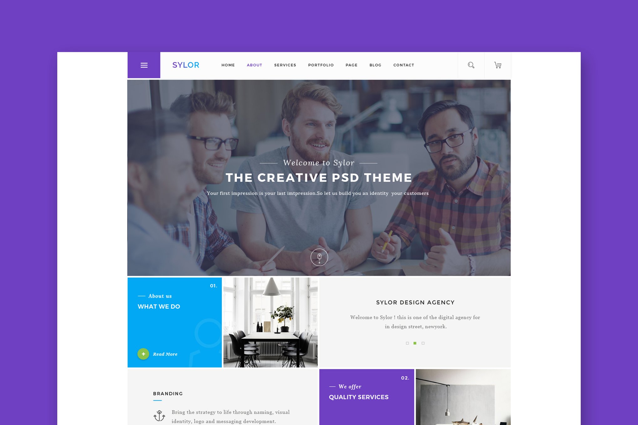 Imagen de portada de Sylor - Agency/Portfolio HTML Template (plantilla web)