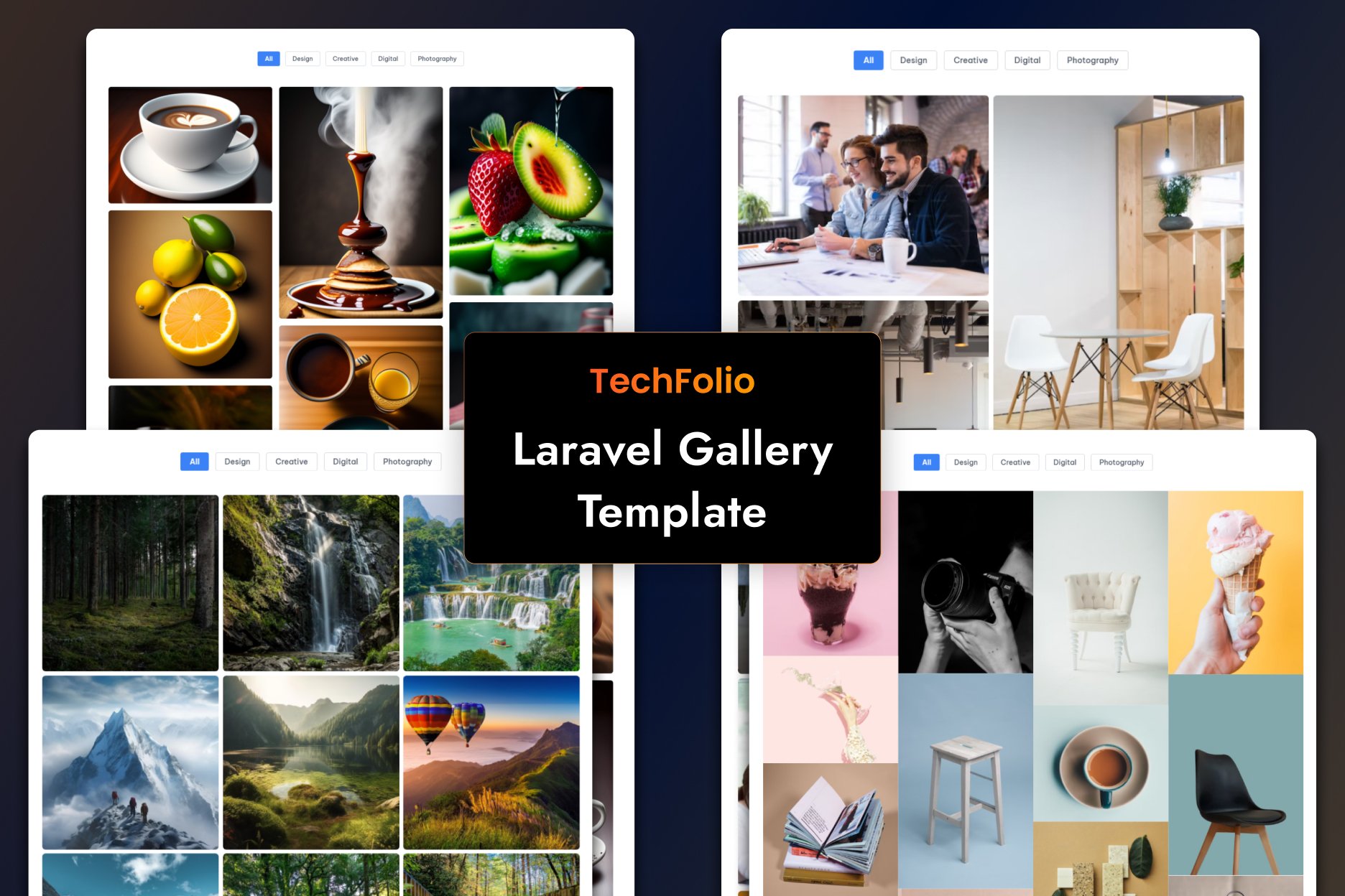 Imagen de portada de TechFolio - Laravel TailwindCSS Portfolio Template (plantilla web)