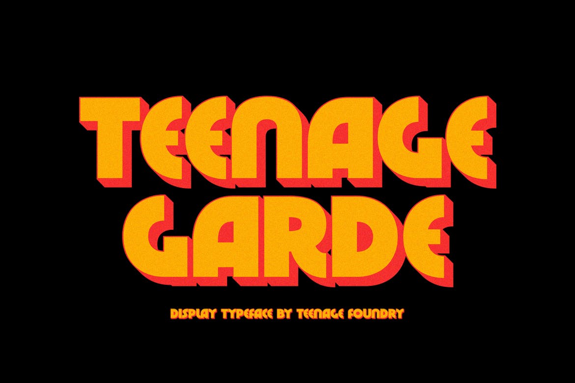 Imagen de portada de Teenage Garde - Bold and Neat Display Font (fuente)