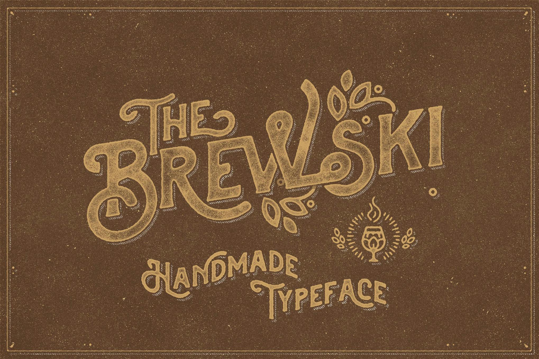 Imagen de portada de The Brewski - Textured Typeface (fuente)