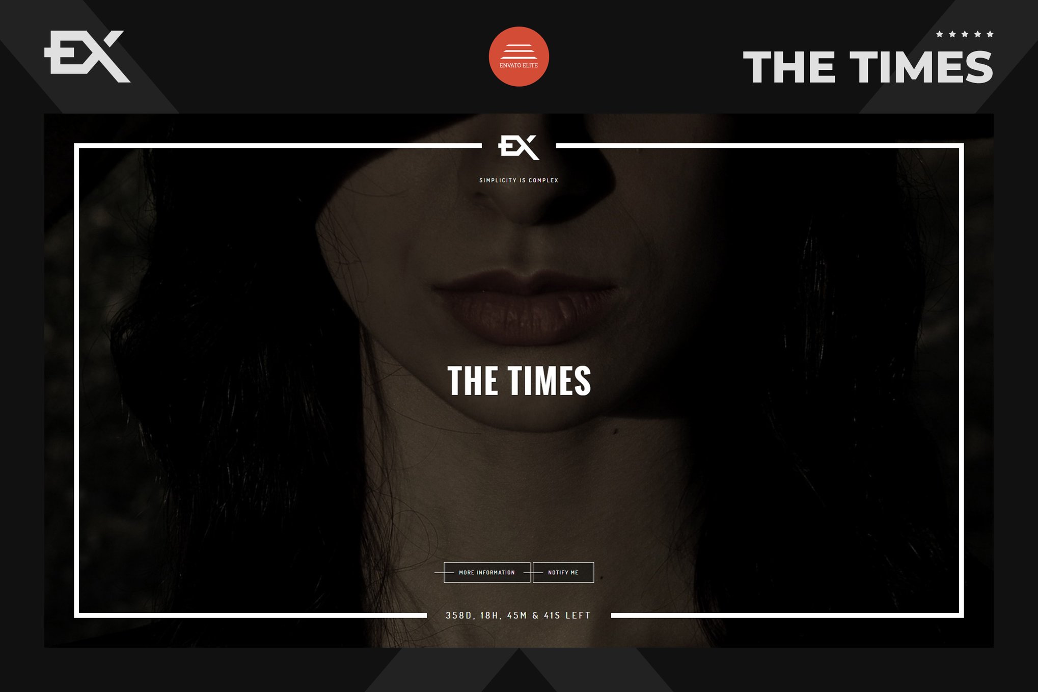 Imagen de portada de The Times - Responsive Coming Soon Page (plantilla web)