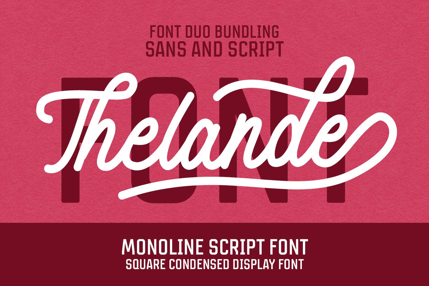 Imagen de portada de Thelande Font Duo (fuente)