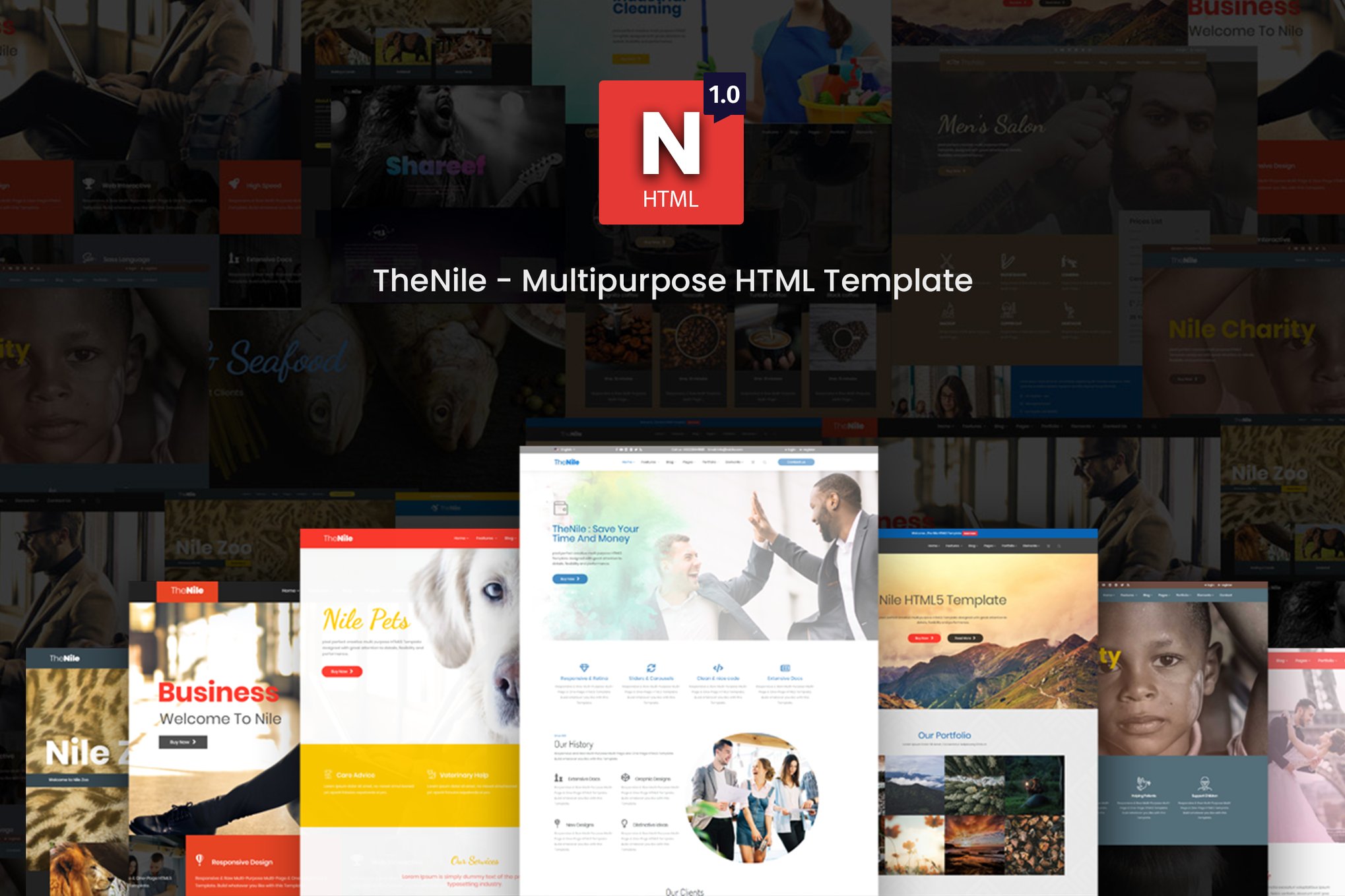 Imagen de portada de TheNile - Multipurpose HTML Template (plantilla web)