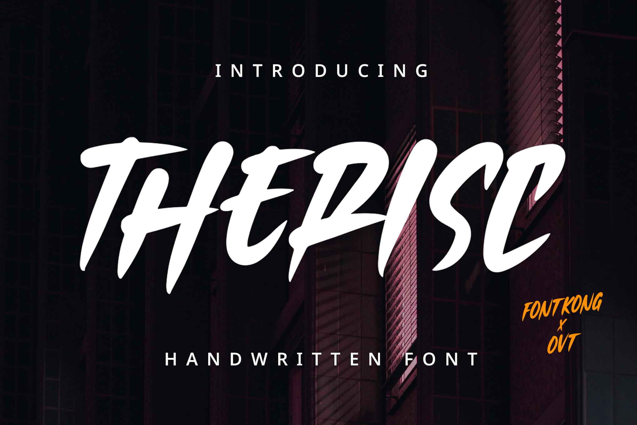 Imagen de portada de Therisc - Handwritten Font (fuente)