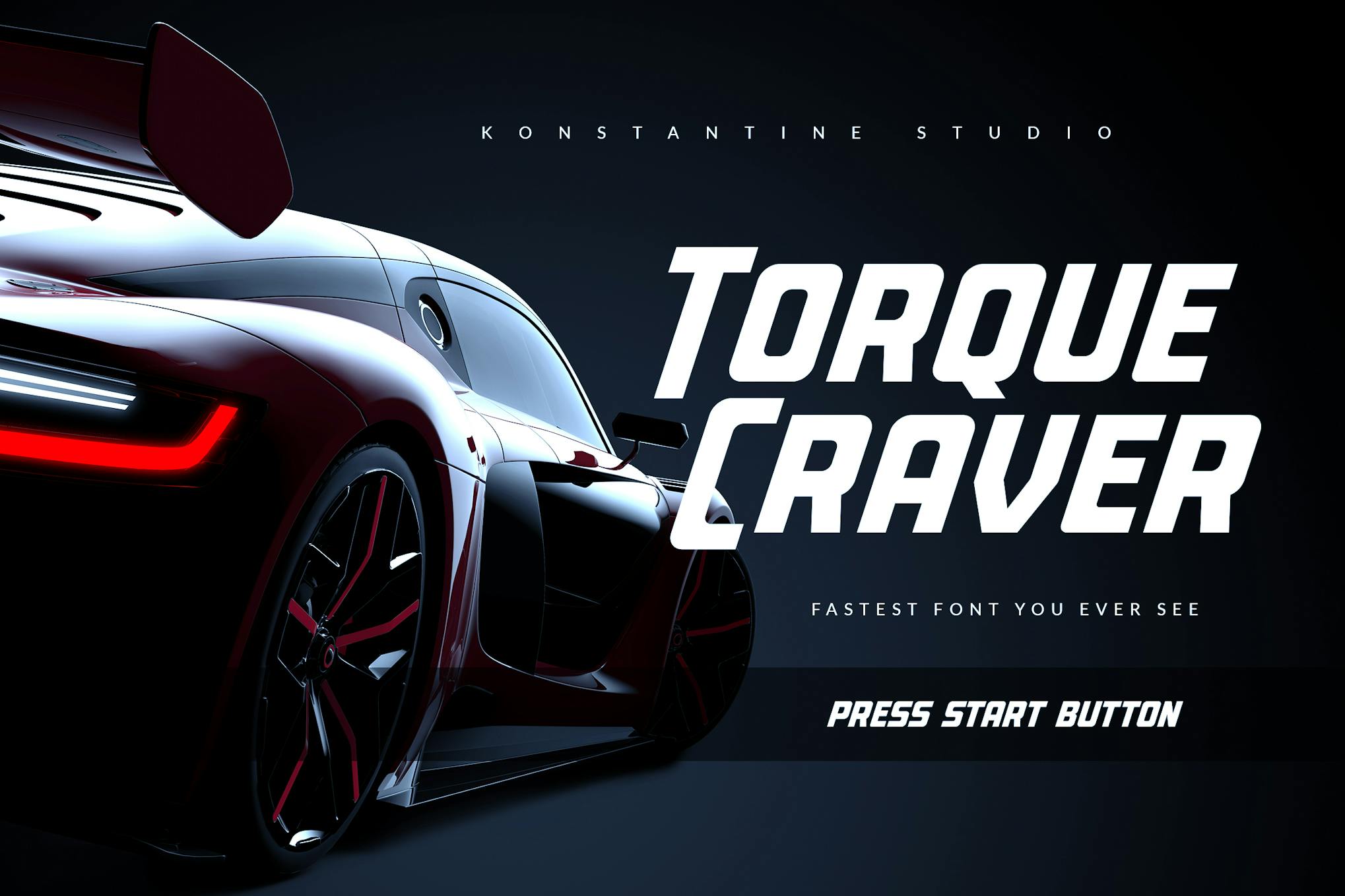 Imagen de portada de Torque Craver - Fast Racing Fonts (fuente)