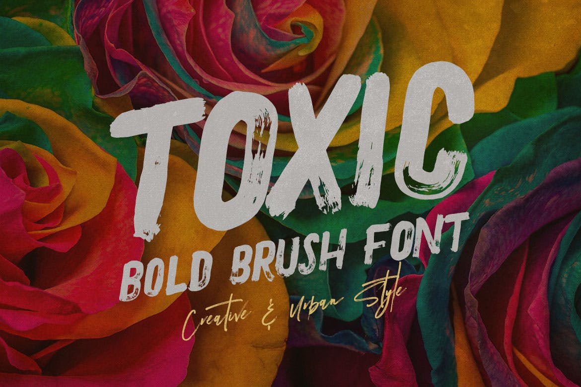 Imagen de portada de Toxic - Brush & Grunge Font (fuente)