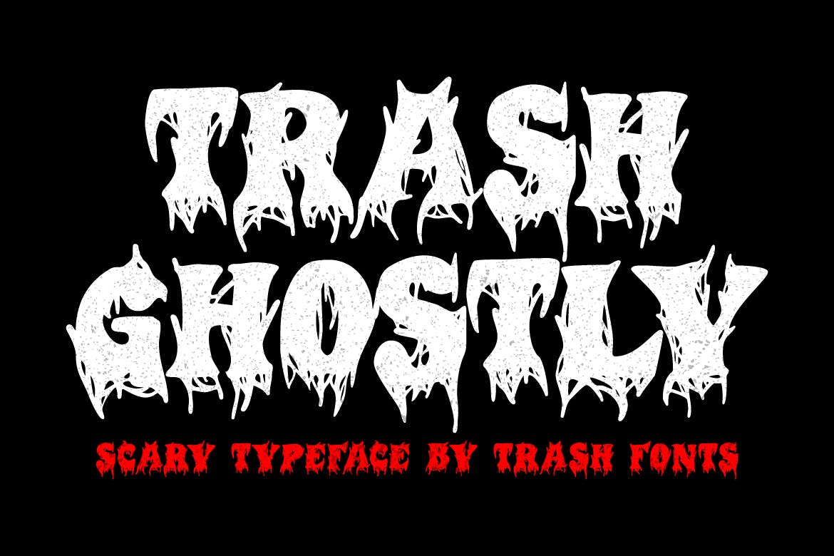 Imagen de portada de Trash Ghostly - Scary Font (fuente)