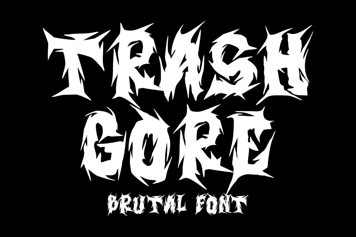 Imagen de portada de Trash Gore - Brutal Font (fuente)