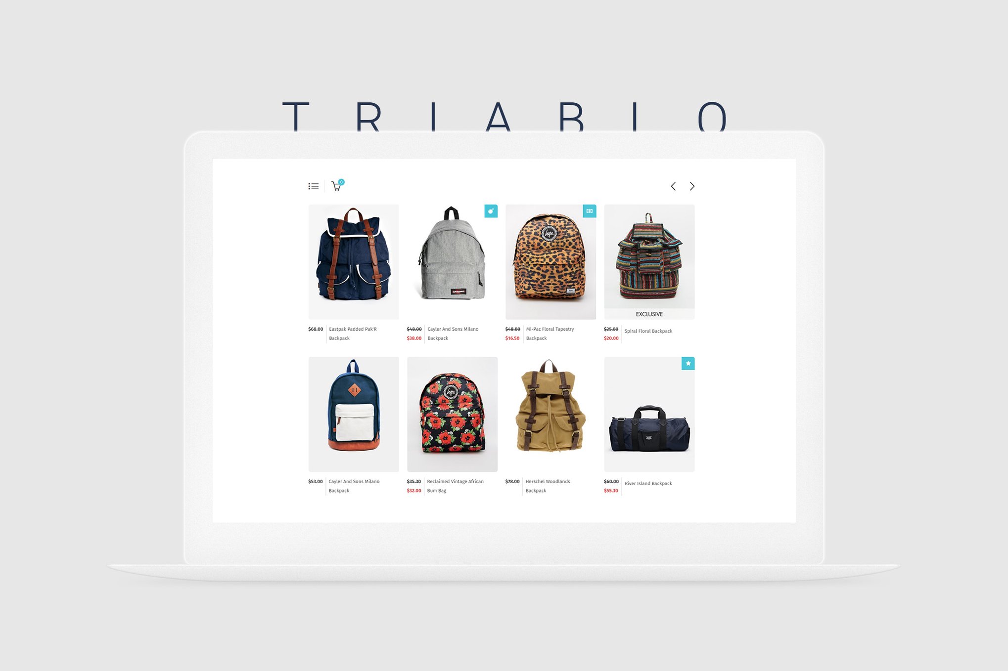 Imagen de portada de Triablo - eCommerce Landing Page (plantilla web)