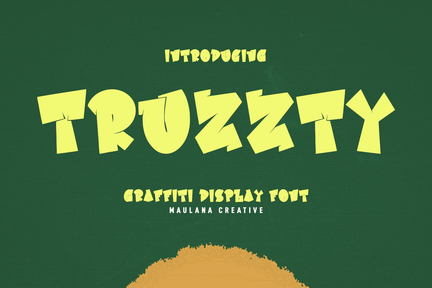 Imagen de portada de Truzzty Graffiti Display Font (fuente)