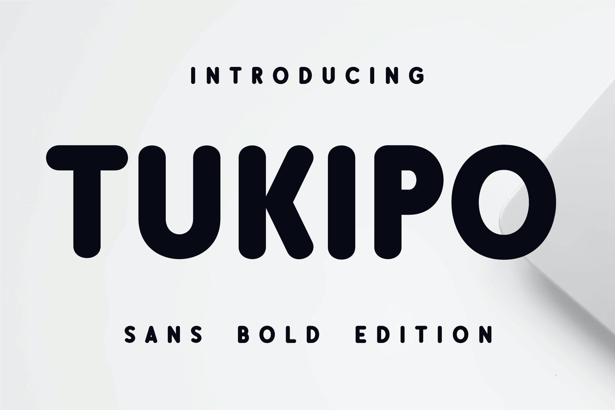 Imagen de portada de Tukipo Font (fuente)