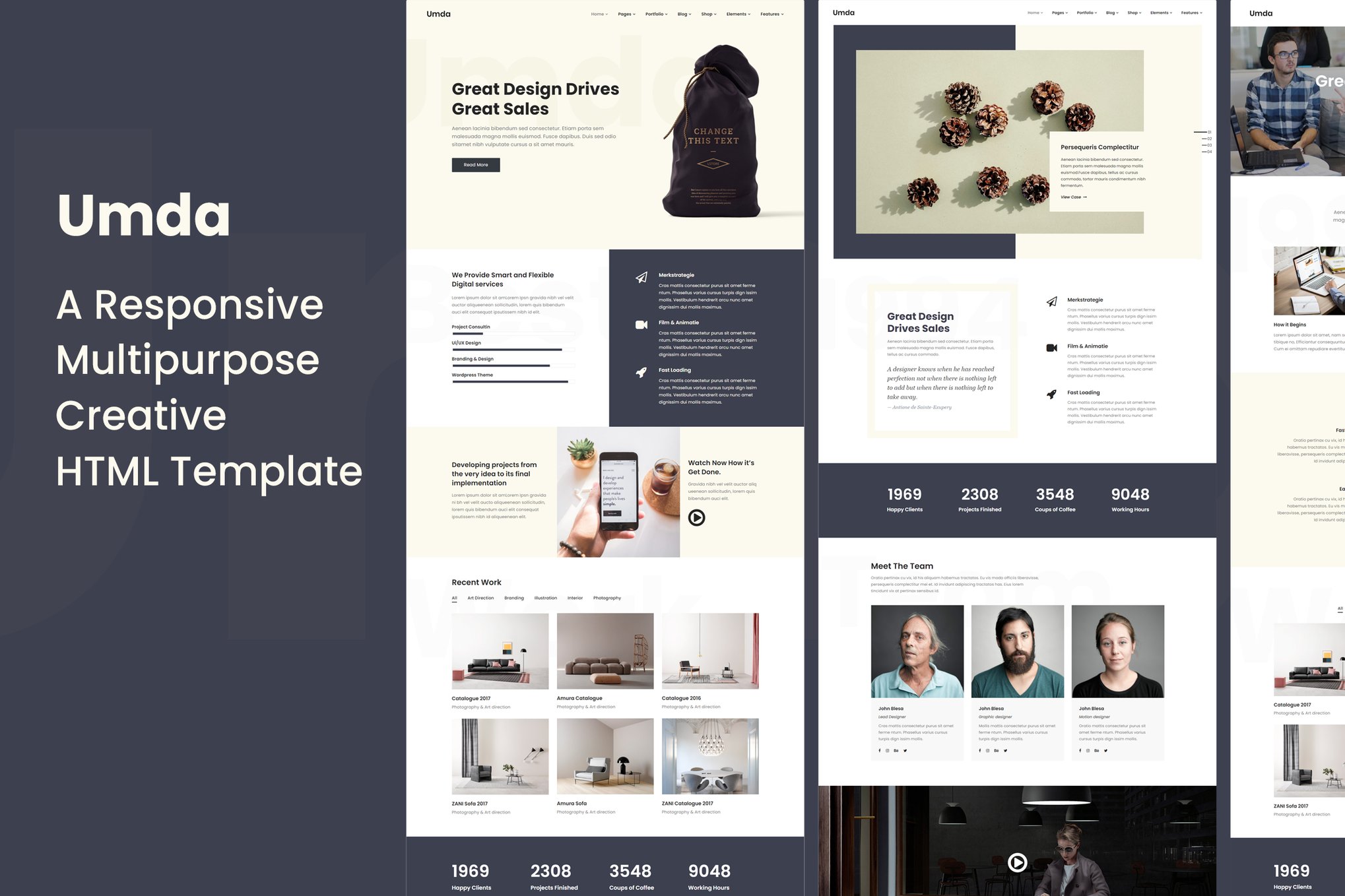 Imagen de portada de Umda - Innovative Multipurpose Creative Template (plantilla web)