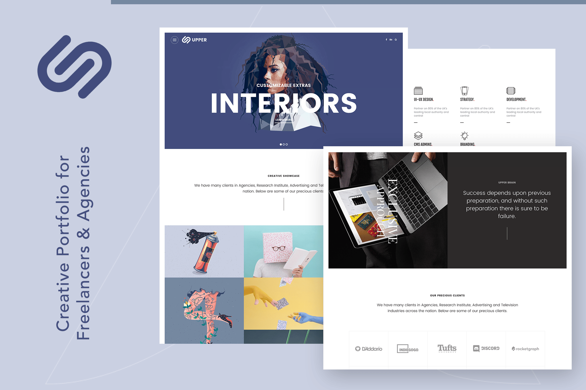 Imagen de portada de Upper | Modern & Comprehensive Portfolio (plantilla web)