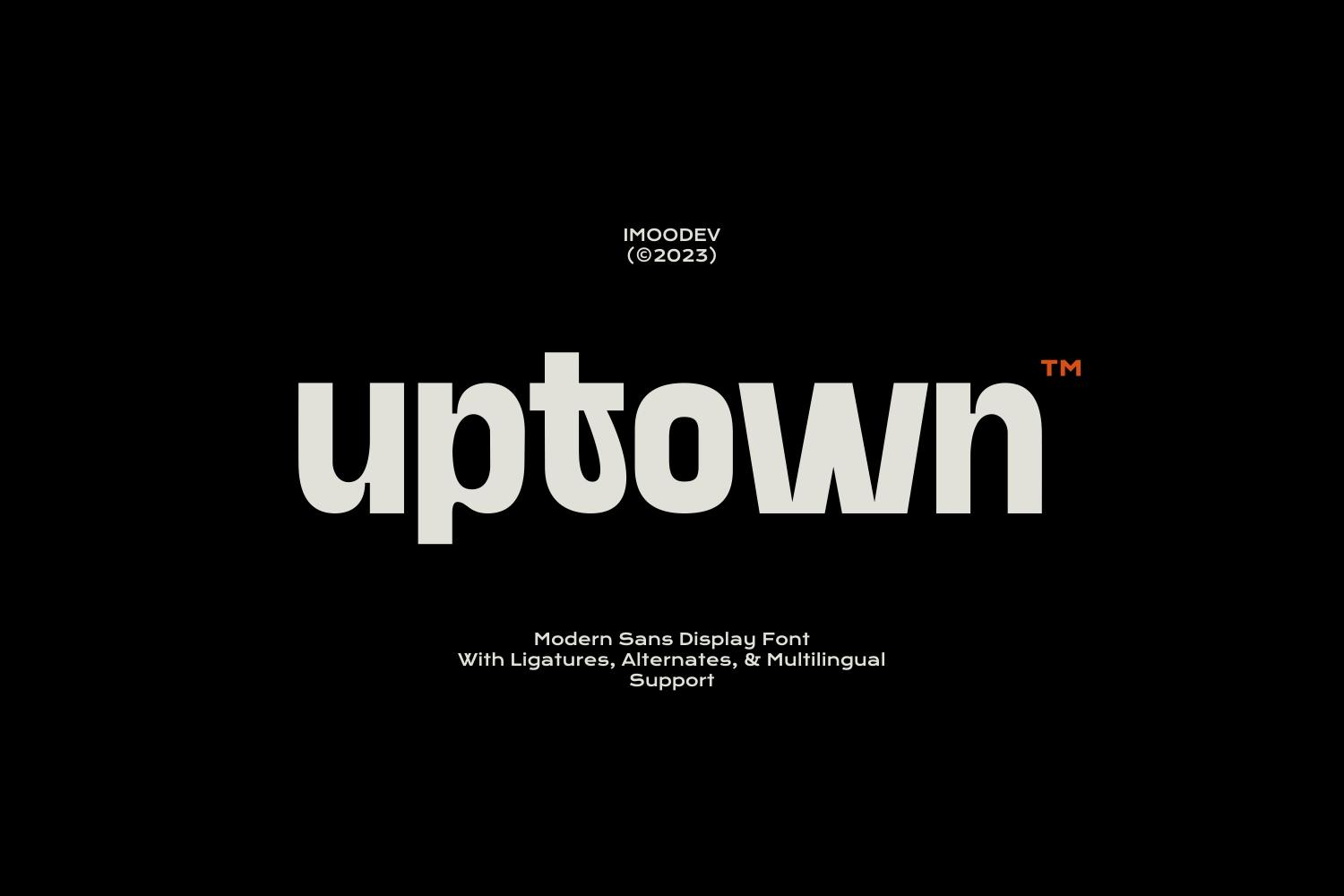 Imagen de portada de Uptown - Modern Sans Display Font (fuente)